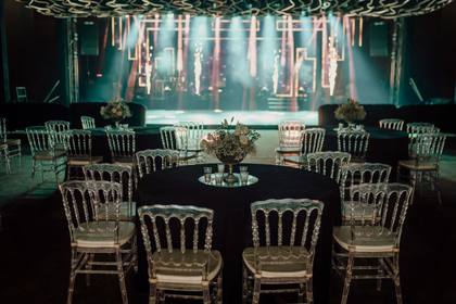 Stage and Tablescape — Sangeet decor — Alila Diwa Goa